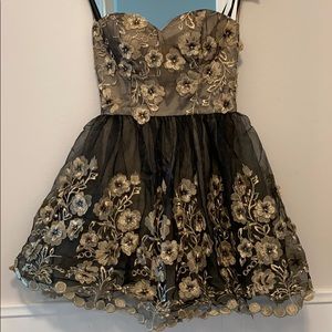 Chi chi London gold pansy dress 6